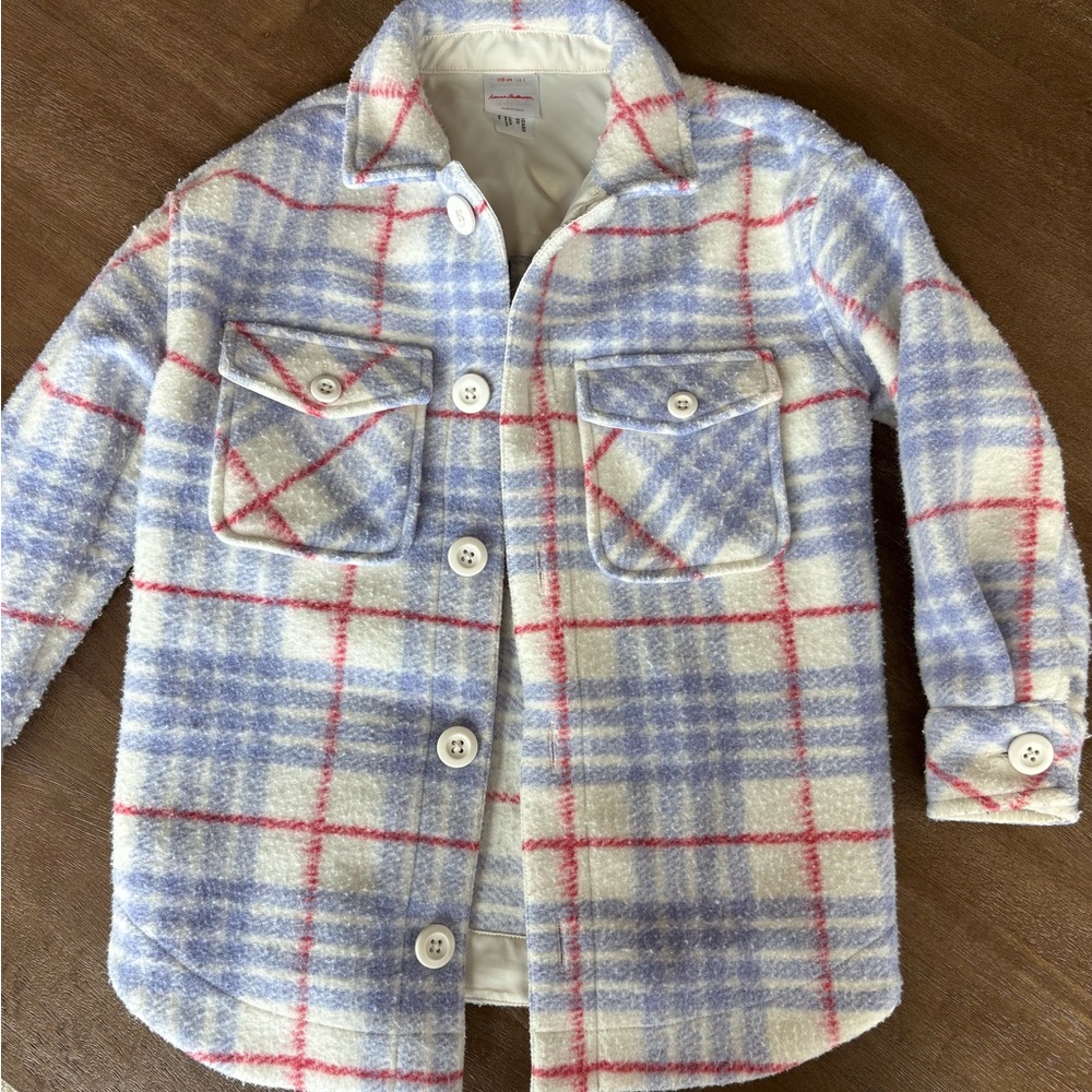 Hanna Andersson Kids Plaid Button-Down Shacket